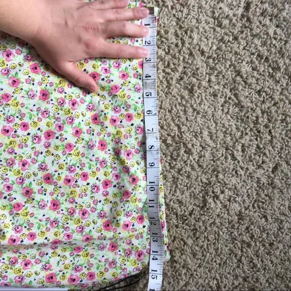 Maison d’Amelie Floral Maxi Skirt Size 4 White Small Flower Print - Picture 7 of 7